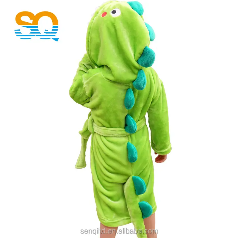 SENQI 100% coral velvet high quality hooded animal modeling baby bathrobe