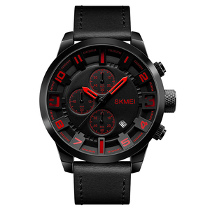 นาฬิกา Skmei 1309 รุ่นปี 2018 สำหรับผู้ชาย ควอตซ์ Sr626sw สายหนังแท้ นาฬิกาข้อมือผู้ชาย สไตล์สปอร์ต - Product Image 2