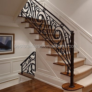 Hot Bán Chất Lượng Cao Sử Dụng Wrought Sắt Cầu Thang Lan Can - Product Image 6