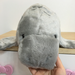 Peluche de Manatí con Cría, Juguete de Peluche Personalizado, Muñeco de Vaca Marina Gris - Product Image 2