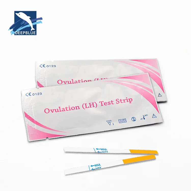 DEEPBLUE Usine En Gros Test D'ovulation Tests De Fertilité Meilleur Prix Kits De Test D'ovulation LH avec CE Dispositifs Médicaux En Plastique ISO