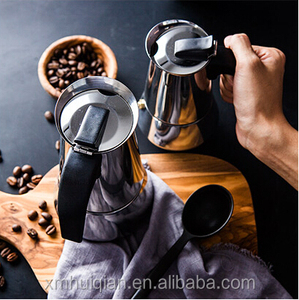 Máy Pha Cà Phê Moka Bằng Thép Không Gỉ Có Sẵn Cảm Ứng Phổ Biến Bộ Ấm Pha Cà Phê Moka - Product Image 5