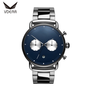 Montre chronographe mécanique à quartz minimaliste pour homme, cadran <span class=keywords><strong>soleil</strong></span> de luxe, faible MOQ, OEM - Product Image 5