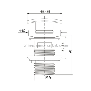 Válvula desagüe clic-clac 1 1/4 de Xela Aqua Boss, semiautomática - Product Image 2