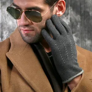 Wholesale winter promotional gift texting mens bike gloves