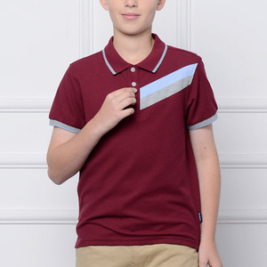 Maglietta Polo per Bambini in Stile Inglese, Personalizzata, Lavorata a Maglia, 100% Cotone, Uniforme Scolastica per Ragazzi, Ecologica - Product Image 1