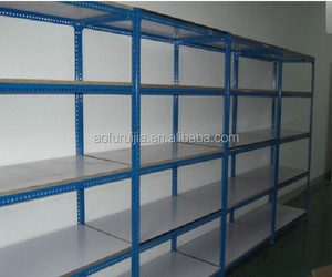 אבקה מצופה פלדה מחוררת זווית עבור Estanteria Metalica נייד מדפי מערכת - Product Image 4