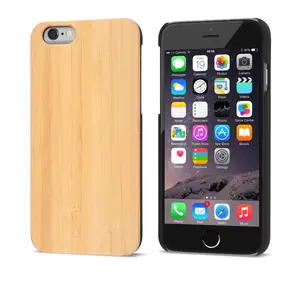 Wholesale Natural Real Wood PC Wooden Mobile Cell Phone Case For iPhone X/8 Plus/7/6/5/4