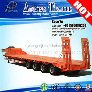 <span class=keywords><strong>Cuello</strong></span> de <span class=keywords><strong>cisne</strong></span> lowbed <span class=keywords><strong>semirremolque</strong></span> de 3 ejes 13 metros con rampas (hidráulico o suspensión opcional) - Product Image 2