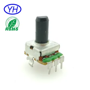 Carbon Film Potentiometer Factory Wholesale 12MM Carbon Film Insulation Shaft 3 Pin B503 Stereo Rotary Volume Control Potentiometer For Stereo Systems