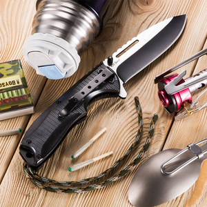 En iyi açık kamp avcılık Bushcraft EDC katlanır çakı taktik Paracord Survival katlanır bıçak