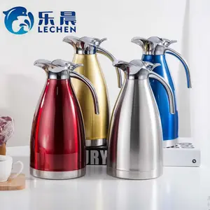 Stainless Steel Vacuum Coffee Pot Thermos Bottle Water Kettle Tea Kettle Coffee Thermos für Home Restaurant Cafetiere 2.0L