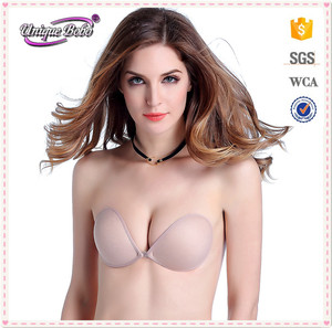 F Tamaño Reutilizable <span class=keywords><strong>Push</strong></span> <span class=keywords><strong>up</strong></span> Sin Tirantes Sin Respaldo Adhesivo Invisible Sujetador de <span class=keywords><strong>Silicona</strong></span> - Product Image 4