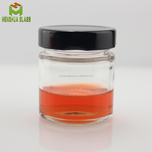 Vòng 106ml 212ml 314ml rộng miệng thẳng bên lọ thủy tinh vòng Ergo thực phẩm thủy tinh lưu trữ <span class=keywords><strong>Jar</strong></span> mật ong mứt container lọ với nắp - Product Image 2