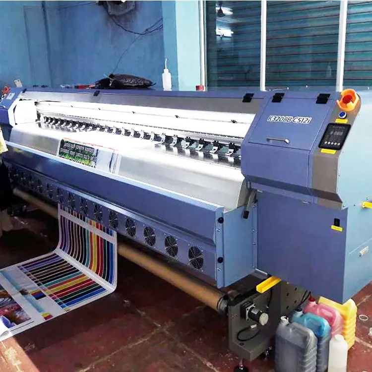 โรงงาน3.2M เครื่องพิมพ์รูปแบบขนาดใหญ่ Allwin Konica 512i เครื่องพิมพ์ตัวทำละลาย