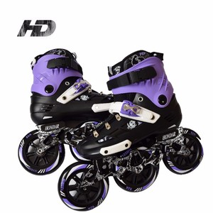 Patins à roulettes professionnels à grande vitesse pour adultes avec trois roues, doublure en tissu de coton pour les saisons printemps, été et automne - Product Image 2