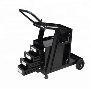 TC4222B Rolling Welding Cart with 4 Drawers Wheels and Tank Storage for TIG MIG Welder and Plasma Cutter