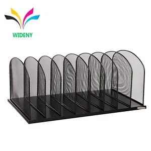 Supplier 5 Bagian Hot Sale Wire Mesh Logam Stackable Desktop Kantor Mewah Alat Tulis File Tray