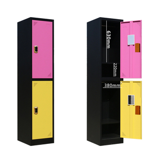 Phòng tập thể dục kim loại hai cử<span class=keywords><strong>a</strong></span> ra vào 2 <span class=keywords><strong>tier</strong></span> <span class=keywords><strong>locker</strong></span> với hai màu sắc khác nhau - Product Image 4