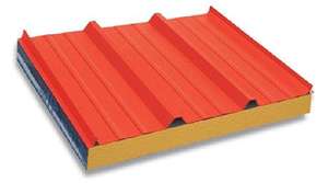 Panneaux sandwich en <span class=keywords><strong>laine</strong></span> de roche en acier couleur ignifuge à bas prix pour entrepôts réfrigérés - Product Image 4