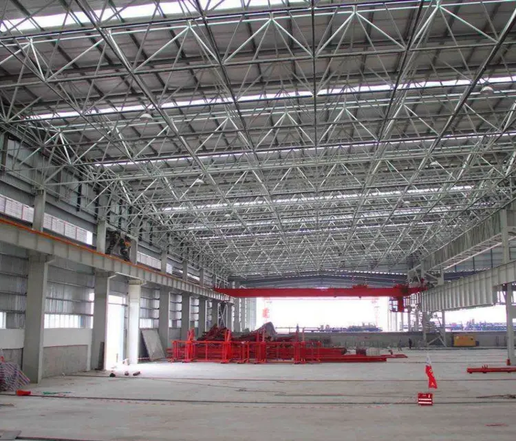 Prefabricated steel warehouse large span steel space frame structure warehouse