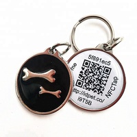 China Hersteller graviert NFC Hunde marke mit einzigartigen ID QR-Code in niedrigen Preis