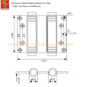 Китайский Поставщик 5 ''шарнир из нержавеющей стали двойного действия пружинный шарнир - Product Image 2