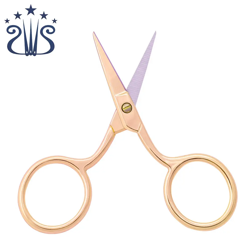 RTS High-quality Stainless Steel Small Makeup Scissors Eyebrow Eyelash Nose Hair Scissor