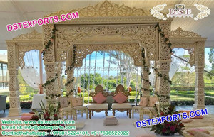 Set de manchettes à Triple pilier pour mariage, Set de cordes luxueux et ronds, pour réaliser un mariage, couleur blanche - Product Image 4