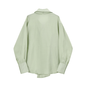 <span class=keywords><strong>Abbigliamento</strong></span> donna <span class=keywords><strong>abbigliamento</strong></span> all'ingrosso Ropa Mujer 2025 camicia in Chiffon manica lunga e corta Set due pezzi - Product Image 3
