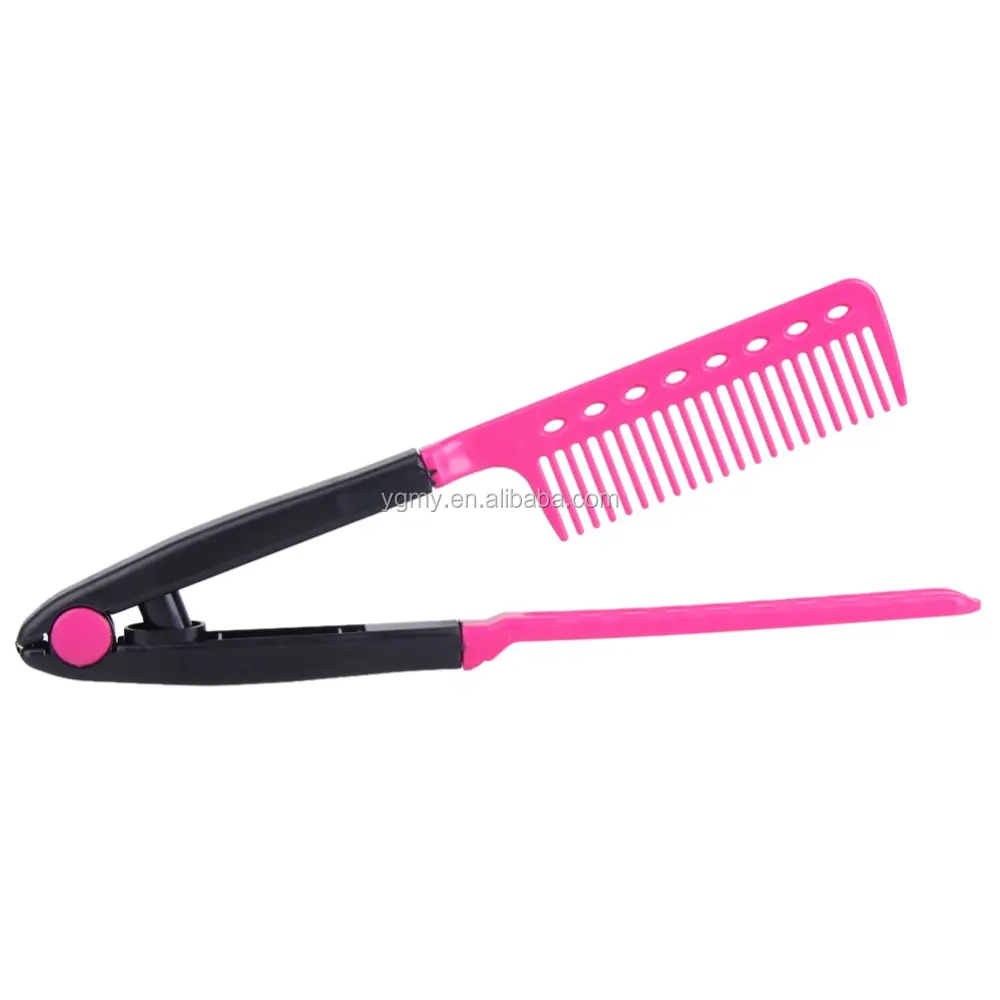 Fashion V Type Hair Straightener Comb