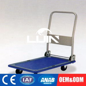 अनुकूलित चार पहियों 300kg foldable औद्योगिक मंच ट्राली - Product Image 6
