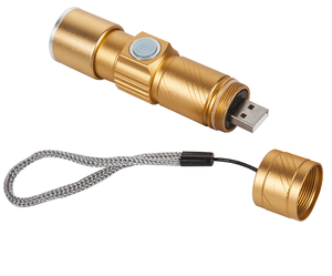 Đầy màu sắc LED Đèn pin Torch với tinh tế USB phí & bề mặt khắc thủ công cho quảng cáo sử dụng - Product Image 2