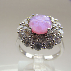 de moda de joyería del ópalo sintético de color rosa <span class=keywords><strong>con</strong></span> joyería de ópalo tamaño 6 7 8 9 dr301403086r envío gratis acepta paypal - Product Image 1