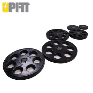 En Çok Satan UPWP4101 UPFIT Dayanıklı Dökme Demir Gövdeli Yarışma Ağırlık Kaldırma 7 Delikli Siyah Kauçuk Tampon Plaka Spor Salonu Antrenmanı İçin - Product Image 5