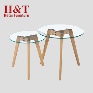 Basse Avec Des Certificats Ce Plateau <span class=keywords><strong>En</strong></span> <span class=keywords><strong>Verre</strong></span> Avec Pieds <span class=keywords><strong>En</strong></span> Chêne <span class=keywords><strong>Table</strong></span> Basse-9363-Glass - Product Image 1