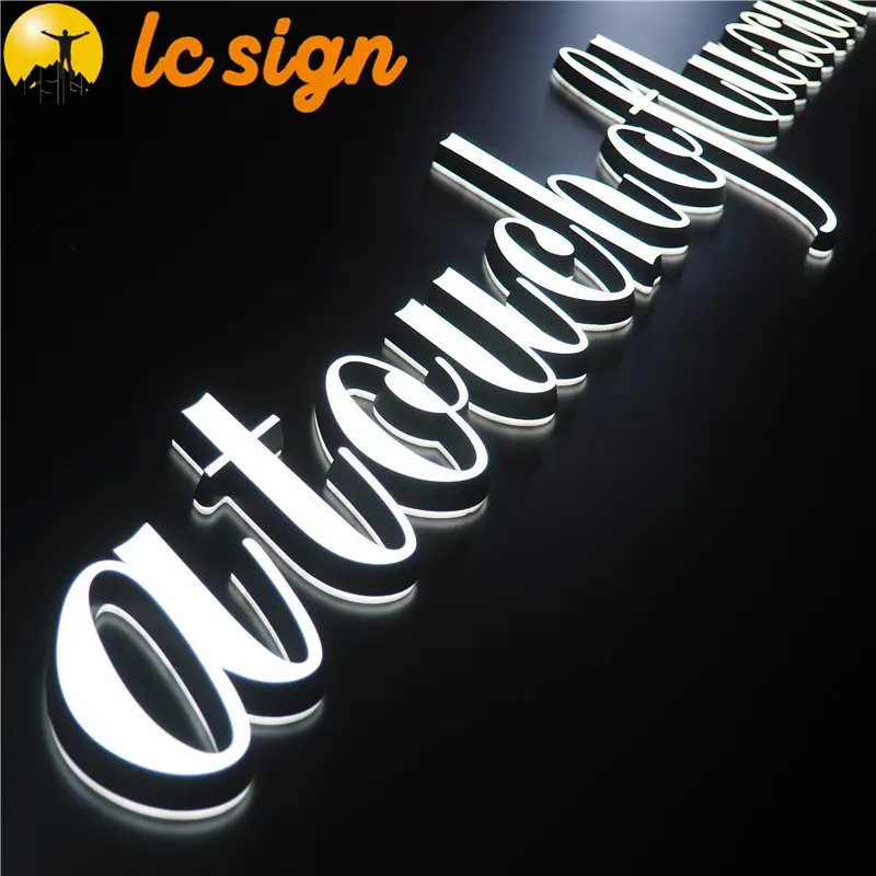 LEDイルミネーションアクリル会社ロゴデザインレター、3Dアクリルロゴ