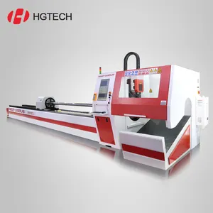 Máy Cắt Laser Sợi CNC Ống Kim Loại Màu Bạc Thép Không Gỉ Giá 1000W