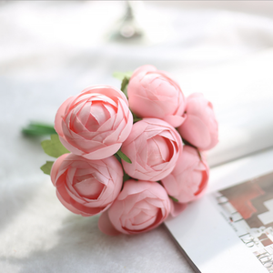 Petites <span class=keywords><strong>plantes</strong></span> artificielles succulentes avec pot, 2-7 têtes, fait à la main avec de fleurs décoratives, bon marché - Product Image 5