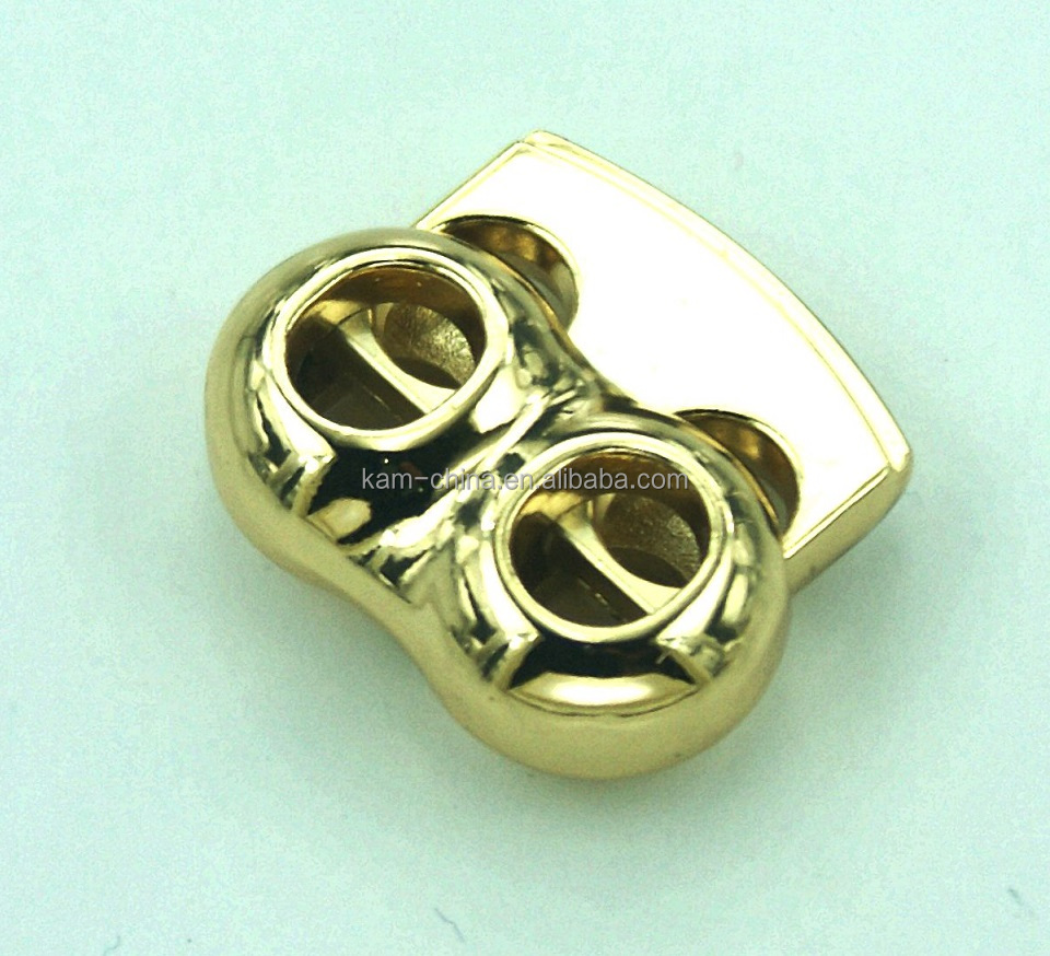 Металлическая пробка для одежды с высоким покрытием, аксессуары для одежды, пружинный шнурок, замок для шнура одежды, металлическая пробка модного дизайна