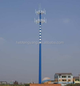 Duy nhất-cực <span class=keywords><strong>BTS</strong></span> GSM Viễn Thông tháp thép monopole Ống tháp - Product Image 2
