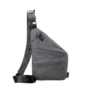 Summer Black Single Shoulder Bags For Men Waterproof Nylon Crossbody Bags Male Messenger Bag