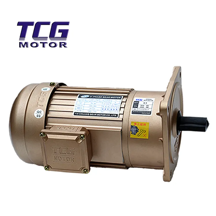 Flange mounted gear motor,AC induction motor,380V/220V/3phase or 220V/110Vsingle phase,0.1-7.5KW