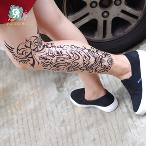 AC-056/สติ๊กเกอร์สักลายชั่วคราวคุณภาพดีไซน์ปีศาจขนาดใหญ่ สำหรับตกแต่งร่างกาย แขน ขาเต็มเส้น - Product Image 2