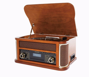 Radio vinyle vintage en bois avec lecteur <span class=keywords><strong>de</strong></span> cassette (TT15015 -1) - Product Image 4