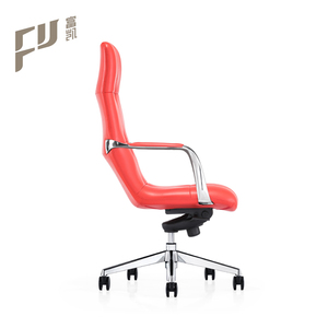 Modern and Ergonomic black leather chairs for office furniture - Product Image 2