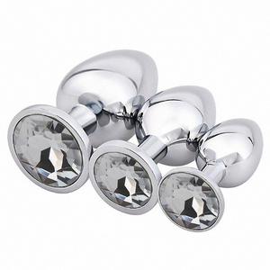 <span class=keywords><strong>Plug</strong></span> anale in metallo giocattoli del <span class=keywords><strong>sesso</strong></span> anale spina del <span class=keywords><strong>sesso</strong></span> della vagina in acciaio inossidabile - Product Image 3