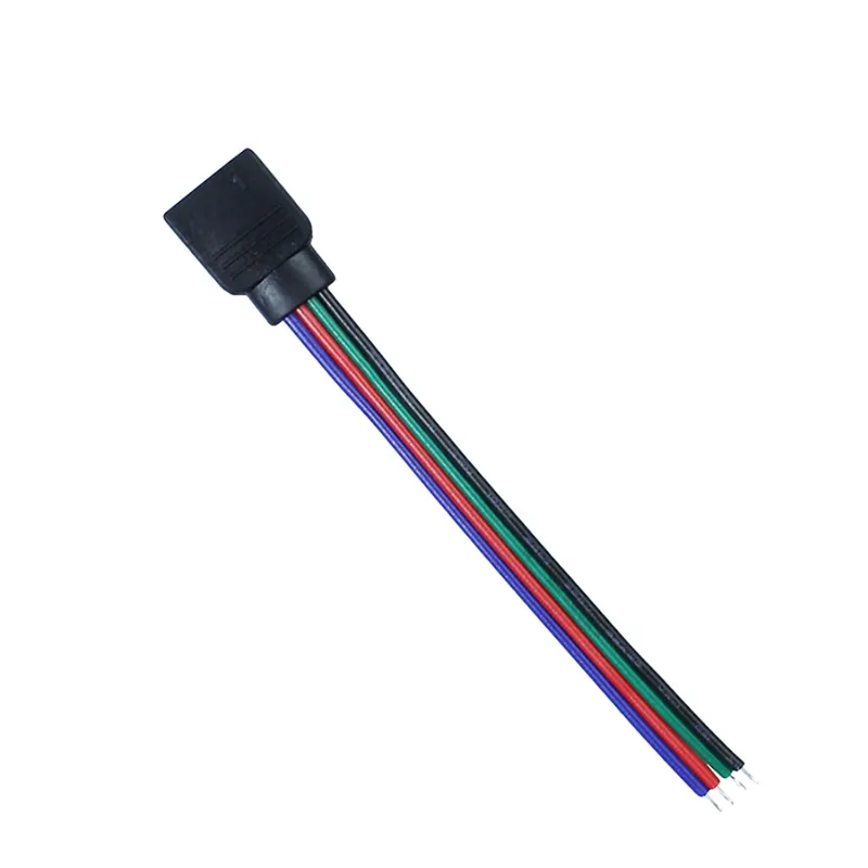 Good Sale 4 Pin 15cm 12V DC female rgb led strip connector wire cable