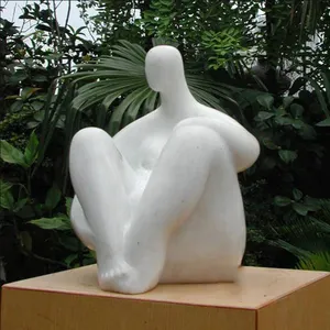 Natural Stone White Marble Abstract Art Sculpture