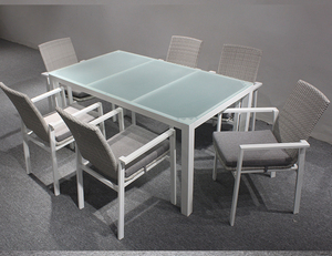 Moderno Elegante Ristorante Tavolo <span class=keywords><strong>e</strong></span> Sedia <span class=keywords><strong>Da</strong></span> <span class=keywords><strong>Giardino</strong></span> In Rattan Wicker Patio Furniture Sconto Set <span class=keywords><strong>Da</strong></span> Pranzo All'aperto - Product Image 5